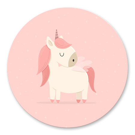 Unicorn met sterren roze